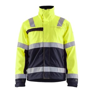 BLAKLÄDER® unisex Warnjacke Winter 4069 gelb, marine Größe M