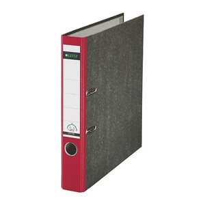 LEITZ 1050 Ordner rot marmoriert Karton 5,2 cm DIN A4, 1 St.