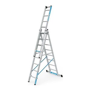 ZARGES Vielzweckleiter Skymaster Plus X silber 3x 8 Sprossen, H: 581,0 cm
