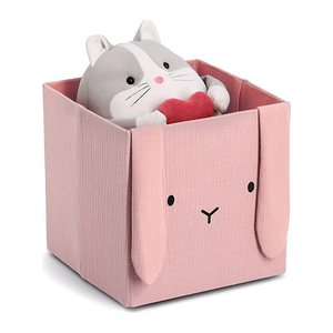 Zeller Hase Aufbewahrungsbox altrosa 28,0 x 28,0 x 28,0 cm, 1 St.
