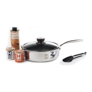 HENSSLERS Pfannen-Set Kochbox Spezial anthrazit Ø 26,0 cm 5-tlg., 5 St.