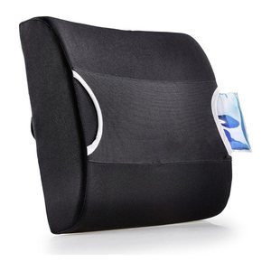 Maximex Rückenstütze für Bürostuhl verstellbar schwarz für Bürostühle, 1 St.