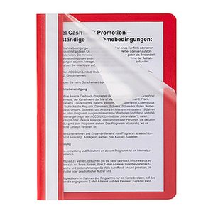 Schnellhefter Kunststoff rot DIN A5, 1 St.