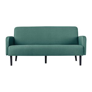 meet powered by PAPERFLOW 3-Sitzer Sofa LISBOA grün schwarz Stoff 176,0 x 81,5 x 83,0 cm, 1 St.