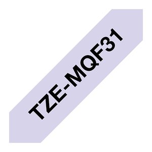 brother Schriftband TZe-MQF31 TZEMQF31, 12 mm, schwarz auf lila, 1 St.