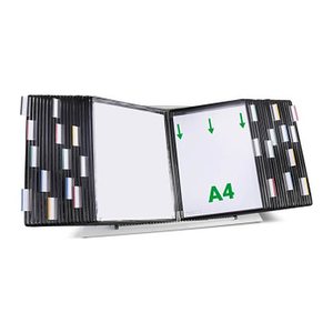 tarifold Sichttafelsystem 434407 DIN A4 schwarz mit 40 St. Sichttafeln, 1 St.