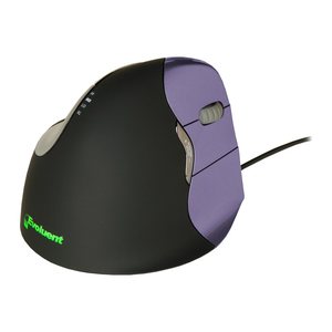 BAKKER ELKHUIZEN Evoluent 4 Small Maus ergonomisch kabelgebunden lila, schwarz