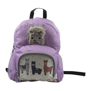 DONAU Kindergartenrucksack Lama Kunstfaser lila