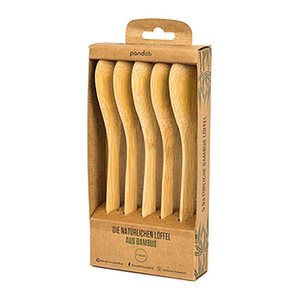 pandoo Mehrweg-Löffel, Holz, 5 St.