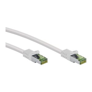 goobay RJ-45 Netzwerkkabel 3,0 m weiß bis zu 2.000 MHz, 1 St.