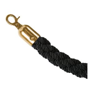 Showdown® Displays Absperrkordel Stoff schwarz, gold 150,0 cm