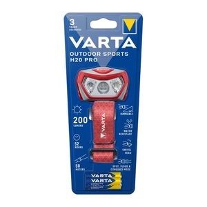VARTA Outdoor Sports H20 Pro LED Stirnlampe rot, 200 Lumen, 1 St.