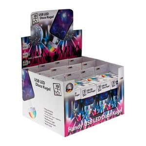 2GO Thekendisplay Discokugel 12 Stk. incl. 3 Adapter je Kug.
