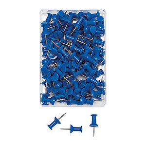 WEDO Pinnnadeln Diabolo blau, 100 St.