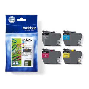 brother LC-422XLVAL schwarz, cyan, magenta, gelb Druckerpatronen, 4er-Set