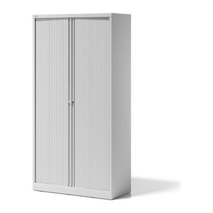BISLEY Essentials Rollladenschrank verkehrsweiß 4 Fachböden 100,0 x 47,0 x 197,0 cm