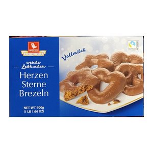 WEISS Lebkuchen Vollmilch 500,0 g, 1 St.