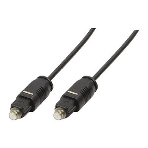 Logilink Audiokabel 1x Toslink -> 1x Toslink St/St 0.50m bk