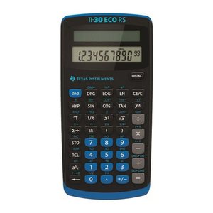 TEXAS INSTRUMENTS TI-30 ECO RS Wissenschaftlicher Taschenrechner schwarz/blau