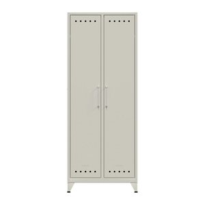 BISLEY Stahlschrank Fern Maxi FERMAX696 verkehrsweiß 1 Fachboden 70,0 x 51,0 x 180,0 cm, aufgebaut, 1 St.