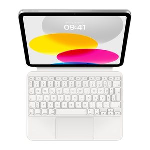 Apple Magic Keyboard Folio Tablet-Tastatur weiß geeignet für Apple iPad 10. Gen (2022), Apple iPad 10. Gen (2024), Apple iPad (A16) (2025)