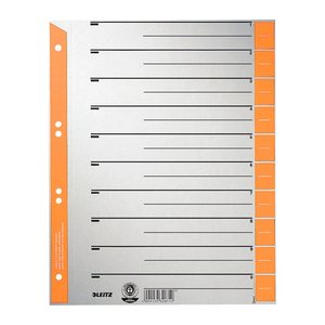 LEITZ Trennblätter 1652 DIN A4 1-0 orange, 230 g/qm, 100 St.