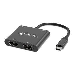MANHATTAN USB-C PD auf Dual-HDMI-Monitor-Adapter 4K 60Hz