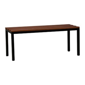 Gürkan Garderobenbank 107193 schwarz, buche Holz 100,0 cm