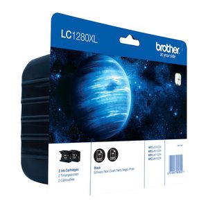 brother LC-1280XLBK schwarz Druckerpatronen, 2er-Set