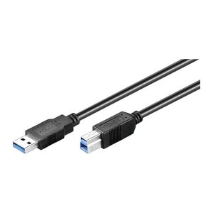goobay USB 3.0 A/USB 3.0 B Kabel 1,8 m schwarz, 1 St.