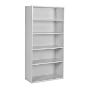 Aktenregal aus Holz – 800 x 375 x 1800 (5 OH) – Grau
