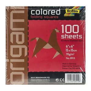 folia Faltblätter INTENSIV mehrfarbig 100 Blatt