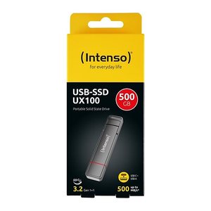 Intenso SSD-USB-Speicher UX100 anthrazit 500 GB, 1 St.