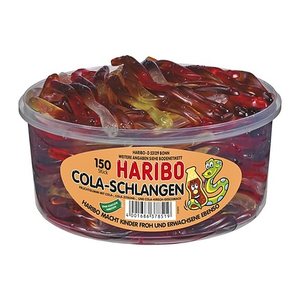HARIBO Cola-Schlangen Fruchtgummi 150 St./1050,0 g, 150 St.
