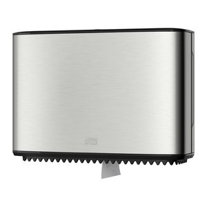 TORK Toilettenpapierspender Mini Jumbo T2 460006 edelstahl, schwarz Metall, Kunststoff, 1 St.