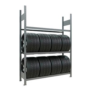 SCHULTE Reifenregal 13912 silber 150,0 x 40,0 x 200,0 cm