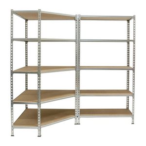 Simonrack Schwerlast-Weitspannregal MADERCLICK CORNER 5 8425437135323 silber 180,0 x 40,0 x 180,0 cm