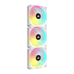 CORSAIR Lüfter QX120 RGB LED 120*120*25 Fan White Triple