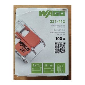 WAGO Verbindungsklemmen 221-412 4,0 mm² 2-polig, 100 St.