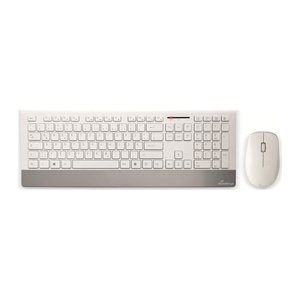 MediaRange MROS106 Tastatur-Maus-Set kabellos weiß