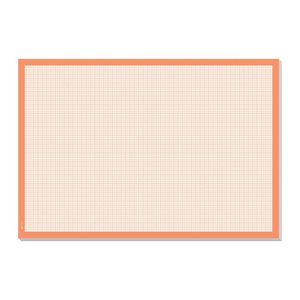 SIGEL Schreibtischunterlage Graph weiß/orange Papier 59,5 x 41,0 cm, 30 Blatt