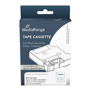 MediaRange Schriftbandka. Dymo D1/45014/S0720540 12mmx7m bl