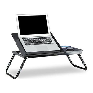 relaxdays Laptop-Betttablett schwarz