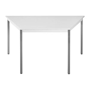 SODEMATUB Mehrzwecktisch lichtgrau, dunkelgrau Trapezform, Vierkantrohr grau, 60,0/120,0 x 60,0 x 74,0 cm