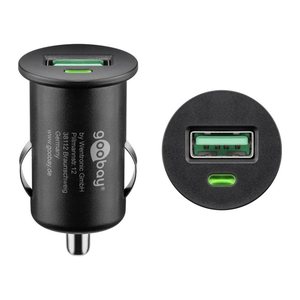 goobay Kfz-Ladeadapter schwarz, 18 Watt