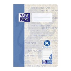OXFORD Schulheft Recycling Lineatur 4 liniert DIN A5 ohne Rand, 16 Blatt, 1 St.