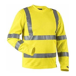 BLAKLÄDER® Herren Warnschutz-Langarmshirt 3381 gelb Größe 3XL, 1 St.