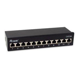 Equip Patchpanel 12xRJ45 Cat6a Desktop 500MHz RAL9005