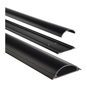 hama halbrund PVC Kabelkanal 100,0 cm schwarz