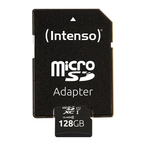 Intenso SD MicroSD Card 128GB SD-HC UHS-I inkl. SD- Adapter retail